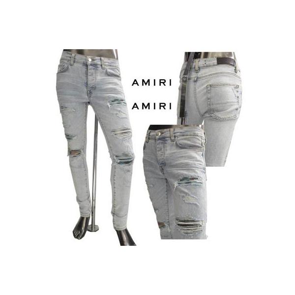 アミリ AMIRI メンズ パンツ ボトムス デニム ロゴ ダメージ加工・ロゴ