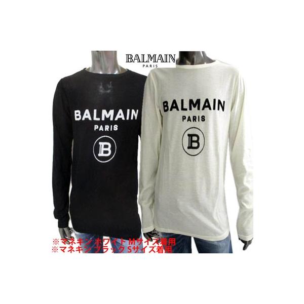 バルマン BALMAIN メンズ トップス ロンT 長袖 2color パイル地BALMAIN 