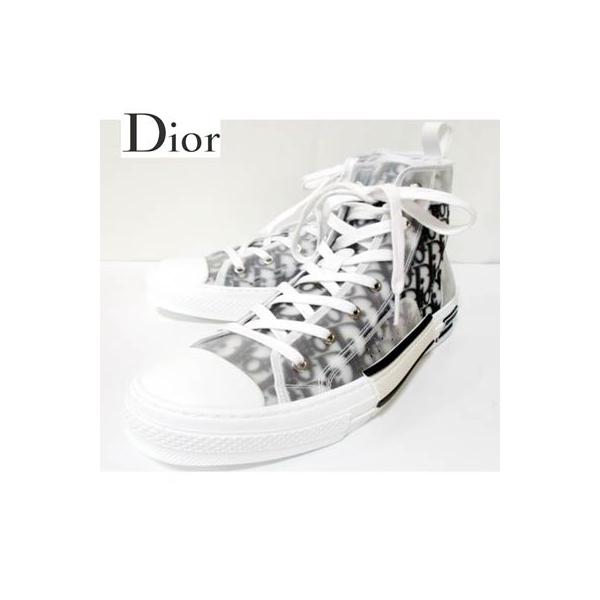 現行品✨DIOR オブリーク ハイカット スニーカー 42 メンズ クリア