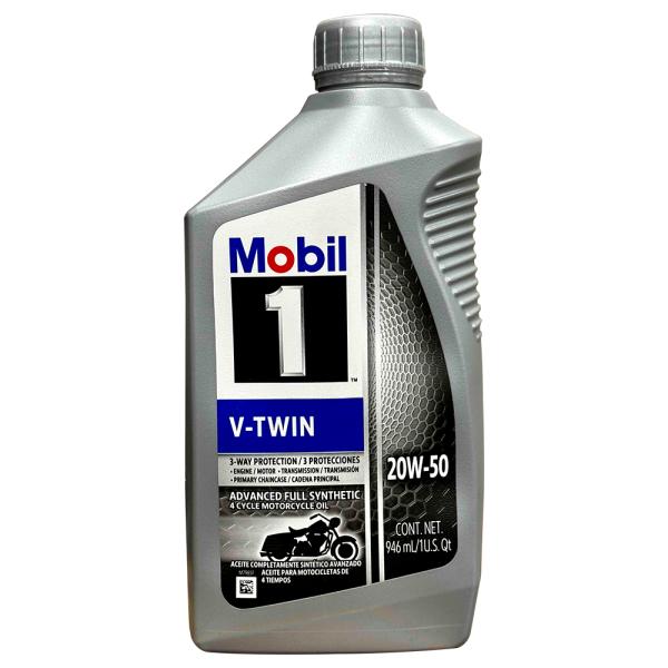 ハーレー オイル 20w50 112630 モービル1 V-TWIN 946ml 100％化学合成オイル