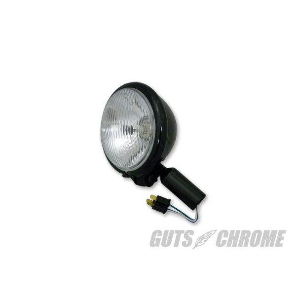 5.75インチ ベーツ 汎用ヘッドライト H4バルブ ガッツクローム GUTS CHROME（ガッツ クローム） 5.75インチ ベーツヘッドライト ツヤ