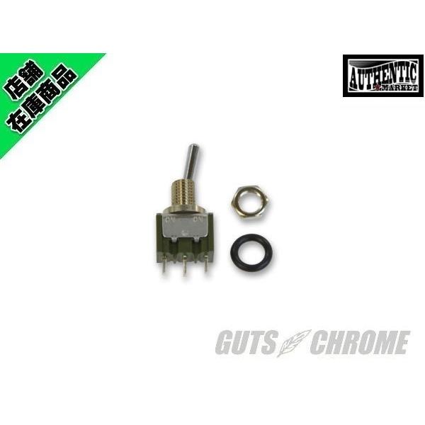 国内、工業向けの精巧なトグルスイッチです。<br>水中での試験をクリアした、防水タイプになります。<br><br>ヘッドライトのハイ/ローに使用出来るON-ONタイプです。ON-OFFでキルスイッチなどに...