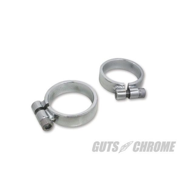 GUTS CHROME アイアン スポーツスター 用 マフラー クランプ クローム 