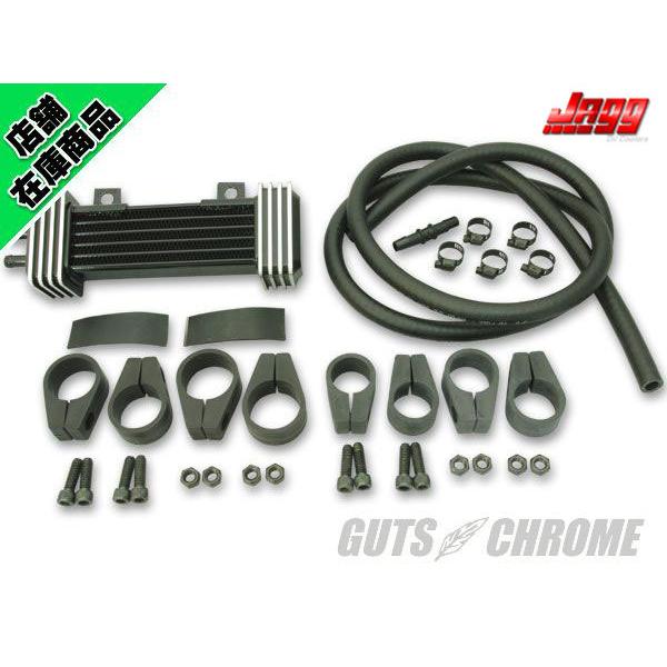 ハーレー　オイルクーラー　JAGG GUTS CHROME（ガッツ クローム） JaggデラックスオイルクーラーKIT