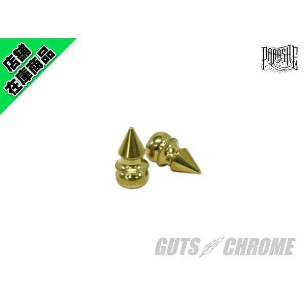 GUTS CHROME（ガッツ クローム） PARASITE製 ブラスバルブキャップ