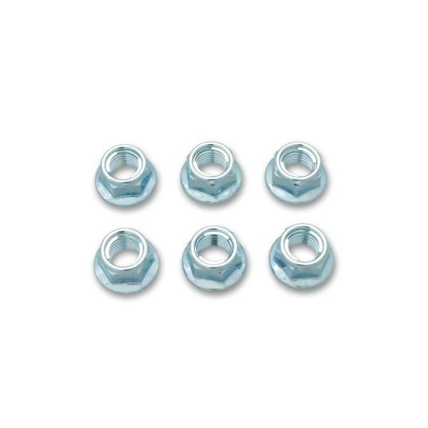 リアドリブンスプロケットを確実にマウントする為のゆるみ止め付きスペシャルナットセット。フランジロックに加え、U-ロックも兼ね備えたスペシャル仕様となっています。ナット径はM10で、ネジピッチは1.25mmとなっており、サイズが適合すればどん...