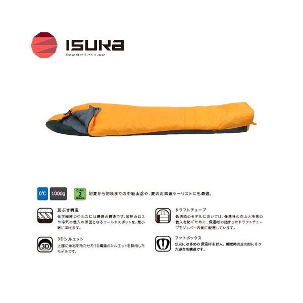 ISUKA（イスカ） アルファライト 500X alpha light シュラフ 寝袋