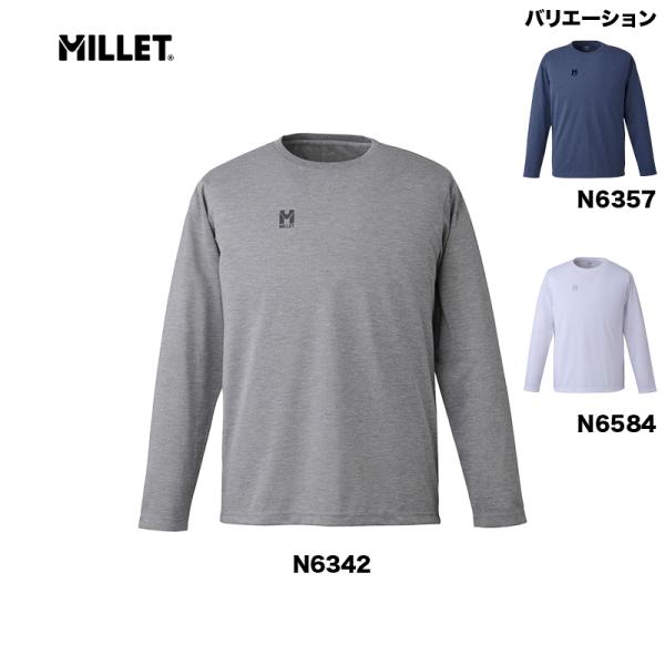 【在庫処分セール】ミレー MILLET INSECT BARRIER M LOGO TS LS M インセクト メンズ バリヤー ロゴ Tシャツ ロング スリーブ 長袖 MIV02068 24ss