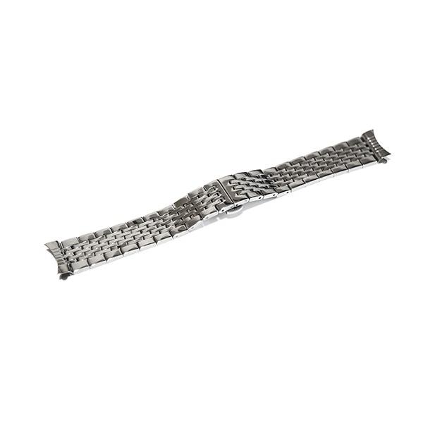 腕時計 ステンレス ベルト 弓カン プッシュ式 Dバックル シルバー 17mm