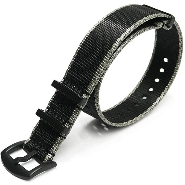 〈オメガ〉NATOベルト 純正 ブラック×グレー NATOストラップ - 全コレクションをオンラインでご購入いただけ