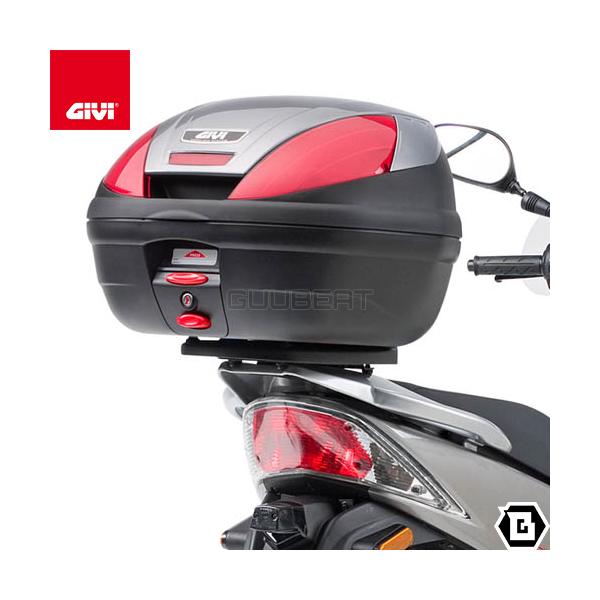 GIVI 37Lトップケース E37 ベース付き GIVI（ジビ） GIVI E137 リアキャリア リアラック トップケース用