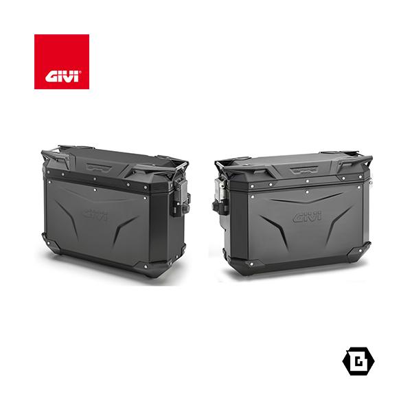 GIVI OBKE3733BPACK2 サイドケース アルミニウム製 左側37L容量 GIVI OBKE3733BPACK2 サイドケース アルミニウム製 左側37L容量
