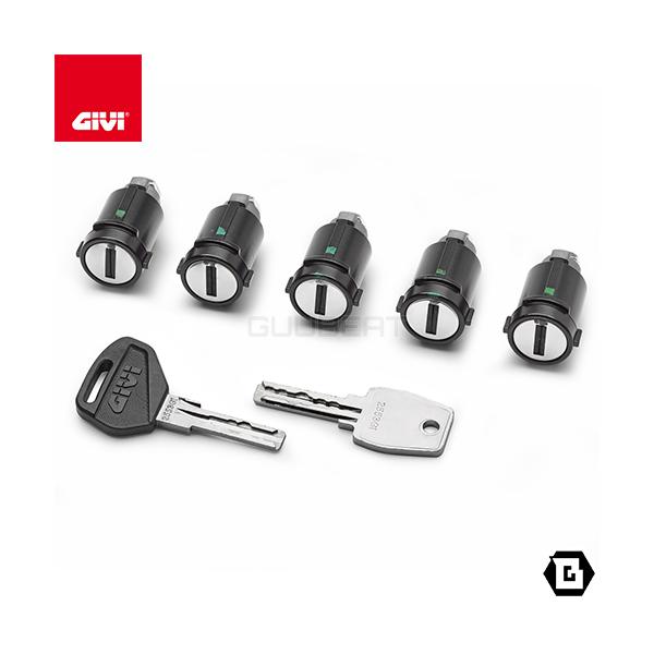 GIVI ロッキングキット SL105 セキュリティロック Amazon | GIVI Security Lock 5-fach Schloss-set | SL105
