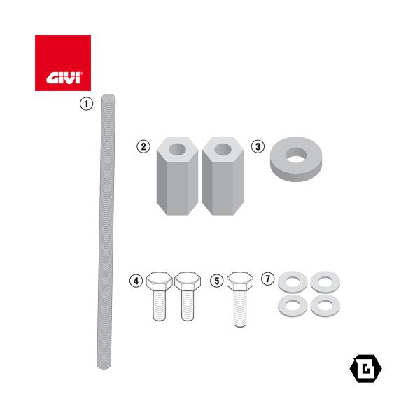 GIVI（ジビ） GIVI TN5108KIT 取付ステー エンジンガード クラッシュ