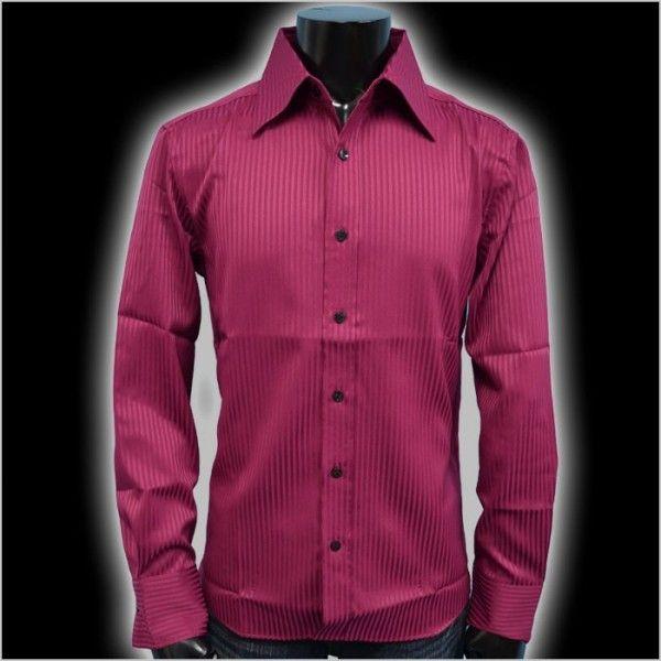 きれいめスタイル シャドーストライプ お洒落系レギュラーカラーシャツ ワインレッド 長袖メンズシャツ Buyee Buyee Japanese Proxy Service Buy From Japan Bot Online