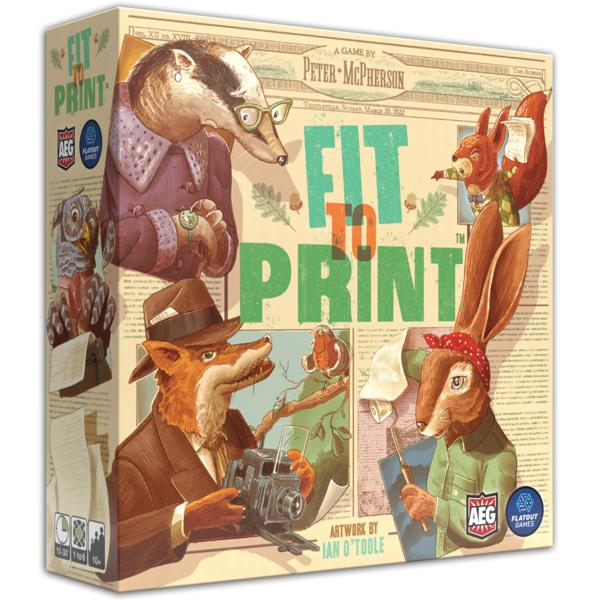 ニュース速報テーマのタイル配置ストラテジーボードゲーム フィット・トゥ・プリント 新品