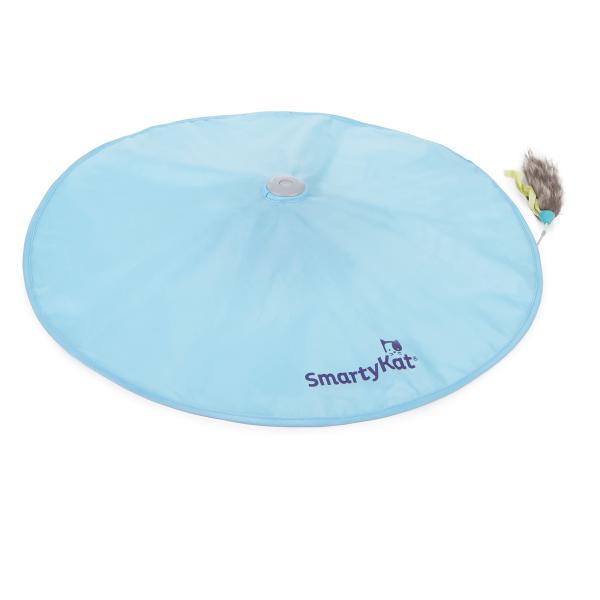 SmartyKat Hot Pursuit Electronic Concealed Motion & Light Cat Toy with Faux Fur Wand