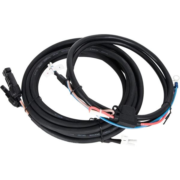 ソーラーパネル用延長ケーブル長さ 5m + バッテリ接続ケーブル 長さ