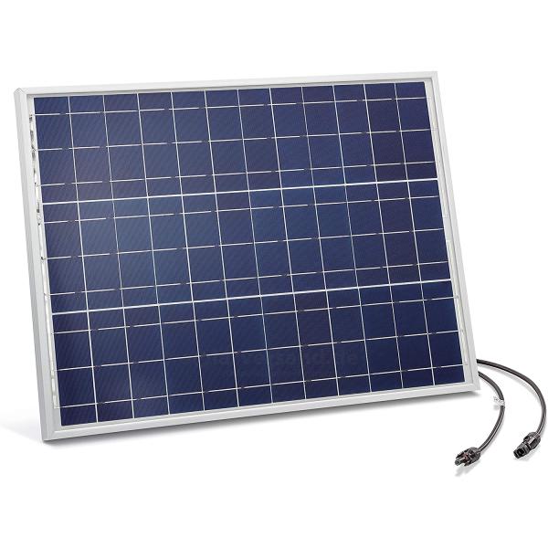 GWSOLAR 太陽光パネル50W・延長5m・接続1.5mケーブルセット】バイパスダイオード内蔵 MC4付き （型番: GW-050C)