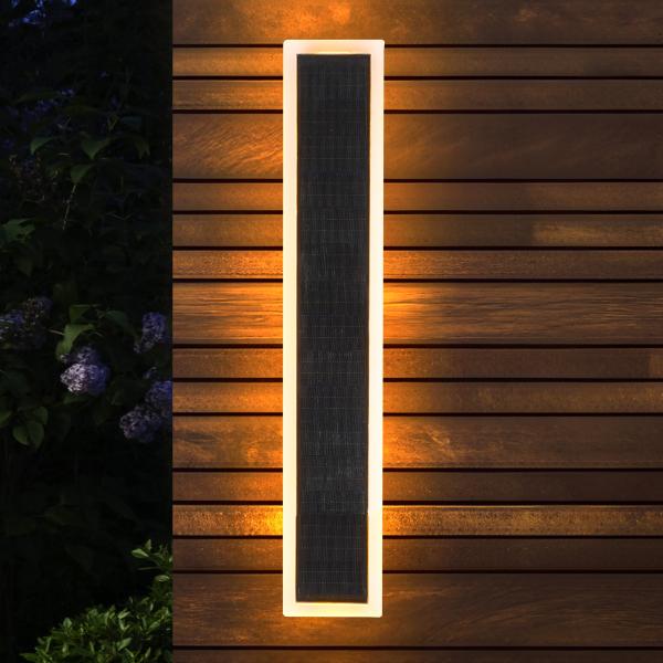 GWSOLAR【ソーラーブラケットライト】長さ50cmタイプ モダンな光の空間！！Smart Lighting リモコン付き  型番：GW-HN063-50