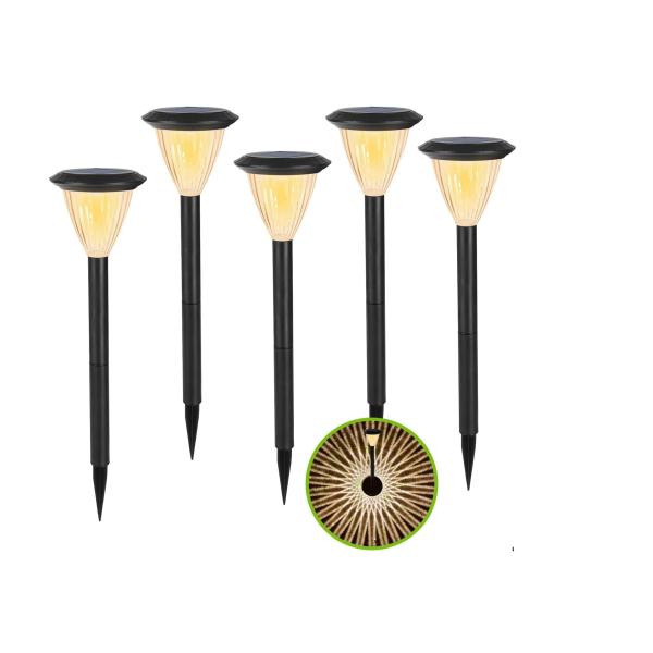 翌朝まで長持ち点灯!! GWSOLAR【Smart Lighting ガーデンライト 5個組