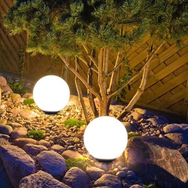ソーラーボールライト明るさ200ルーメン 超ボリューム感の光り!!  Smart Lightingリモコンで点灯時間選び 日光色・自然色・白色 【型番：GW-RMDO315-45】
