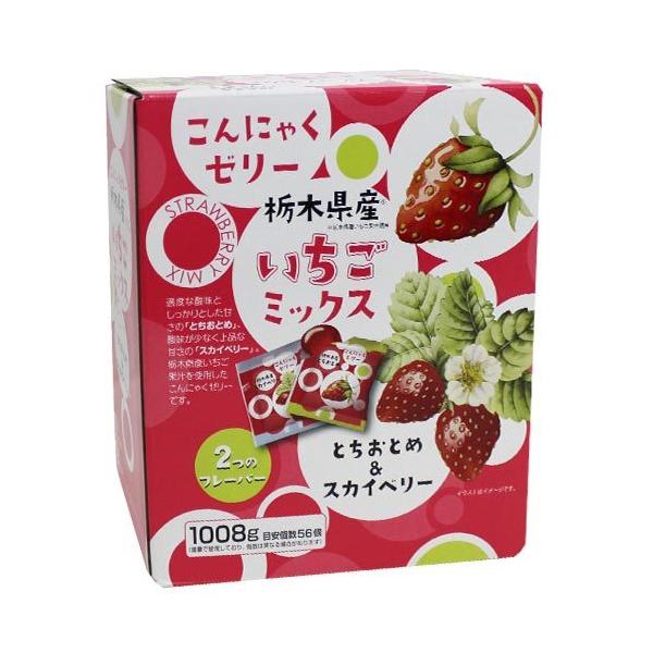 栃木県産　とちおとめ　こんにゃくゼリー　いちごミックス　1008g　コストコ　Costoco　プチギフト　シェア　遠足　ヘルシー　お菓子　おやつ　雪国アグリ
