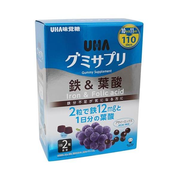 UHA味覚糖　UHAグミサプリ　鉄＋葉酸　220粒　コストコ　Costoco　美容　健康　おやつ　お手軽　大容量　ぐみ