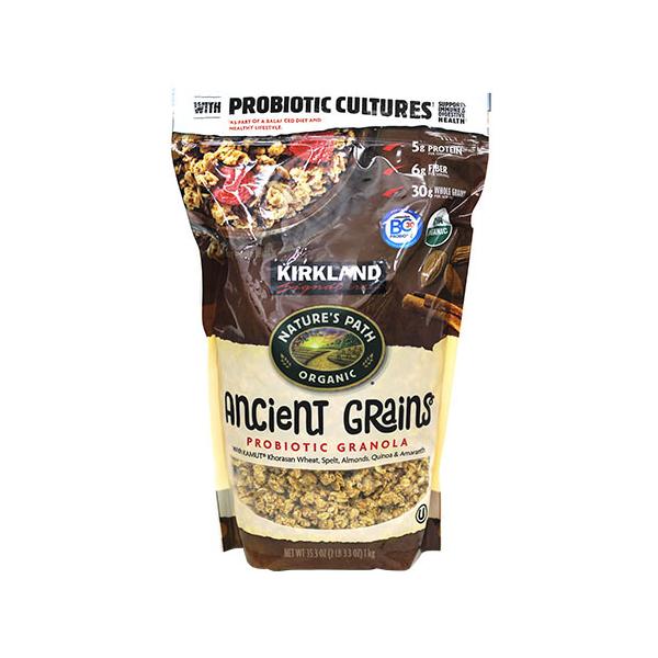 カークランドシグネチャー オーガニックグラノーラ 1kg名称：有機シリアル原材料名：写真参照内容量：1kg保存方法：直射日光、高温多湿の場所を避けて、常温で保存して下さい。原産国名：アメリカ輸入者：コストコホールセールジャパン株式会社※パッ...