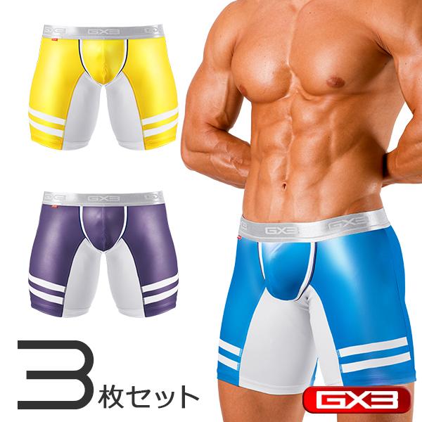 3枚パンツセット Gx3 ジーバイスリー Gloss Touch ロングボクサーパンツ K1304 Gx3 通販 Yahoo ショッピング
