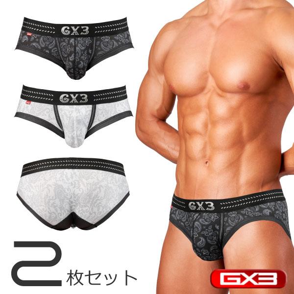 GX3 2枚パンツセット GX3/ジーバイスリー WESTERN ペイズリー ブリーフ