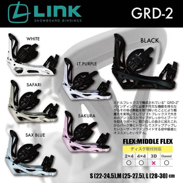 ビンディング　LINK リンク GRD-2 スノーボード gyazoonet_25lkgrd
