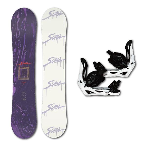 SIMS スノーボード SIMS FLUID & LINK GRD ビンディング 2点セット