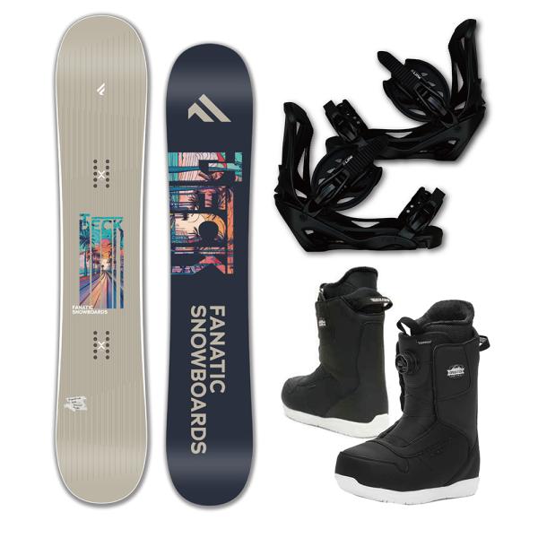 【スノーボード &amp; ビィンディング &amp; ブーツ】（3点セット）＜FANATIC T-DECK＞2026.モデルFANATICの実績と技術の結晶とも言えるT-DECK。スノーボードの楽しさをいち早く体験できるように設計されてい...