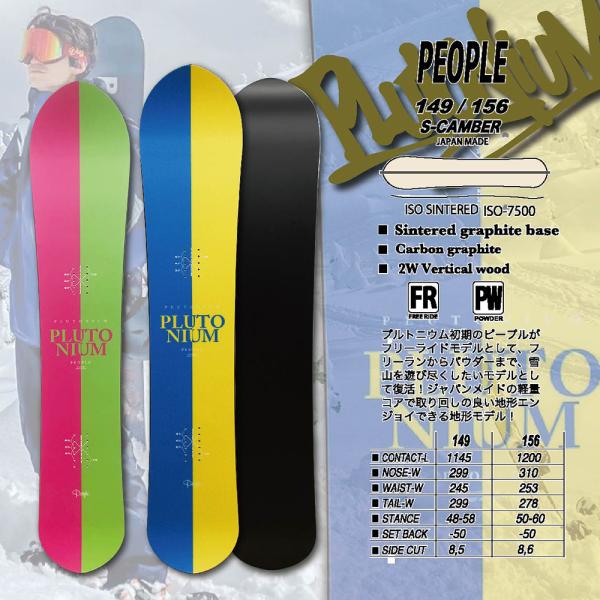 PLUTONIUM（プルトニウム） スノーボード PEOPLE 2025. モデル S