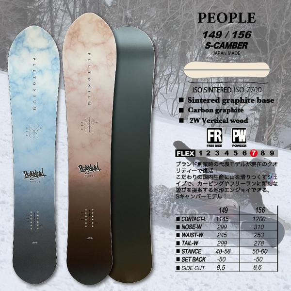 PLUTONIUM（プルトニウム） スノーボード PEOPLE 2026. モデル S