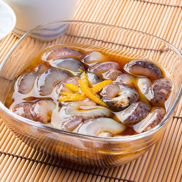 【内容(量)】なまこ酢500g【原材料(産地)】ナマコ（石川）、醸造酢、醤油、砂糖、かつお節エキス、昆布エキス、発酵調味料、唐辛子/ユズ香料、（一部に小麦・大豆を含む）【賞味期限】冷凍保存で1ヶ月