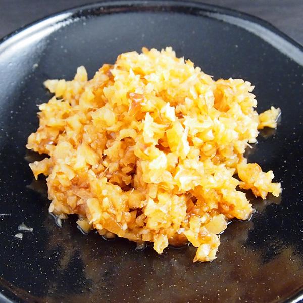 【内容(量)】しょうが茶漬けの素 約260g【原材料(産地)】生姜、しょうゆ、水あめ、かつお節、三温糖、胡麻、本みりん、昆布エキス、醸造酢、天日塩、酵母エキス、レモン果汁、(原材料の一部に小麦、大豆を含む)【賞味期限】冷暗所保存で約7ヶ月