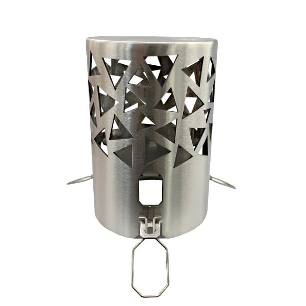 [Release date: September 10, 2024]テントサウナなどでご使用いただけるスパークアレスターです。火の粉の飛び散りを最小限に防ぎテントを守ります。内径64mm,高さ約95mm,重さ約150gコンパクトで収納に困り...