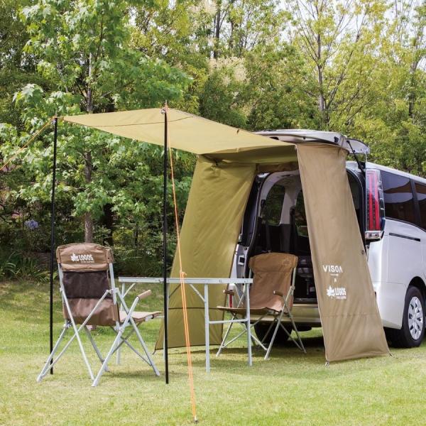 未使用★槌屋ヤック VISOA LOGOS/ロゴス カージョイントタープU-V1 槌屋ヤック VISOA×LOGOS カージョイントタープ リアゲート用