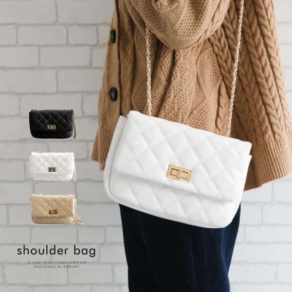 2wayショルダーバッグ キルティングバッグ スクエアショルダーバッグ