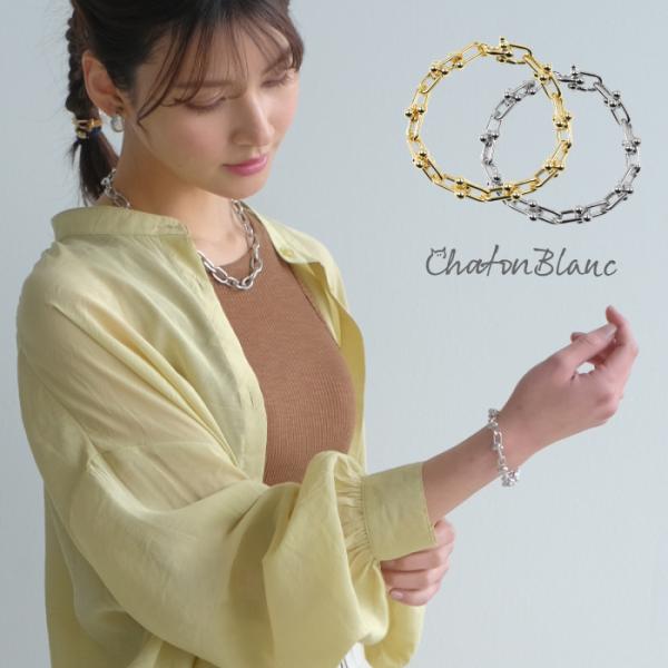 新品未開封☆ Paris 24金コーティング☆ゴールドリンクチェーンブレスレット ラージボールブレスレット ゴールド 18k gp gold ステンレス