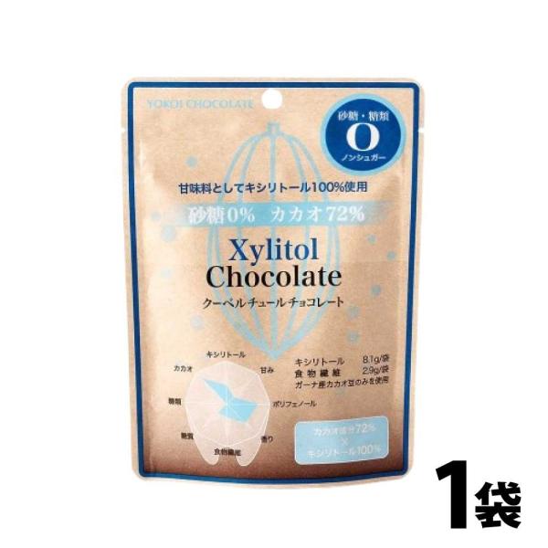 砂糖の替わりにキシリトールを使用した、砂糖・糖類ゼロのカカオ72％クーベルチュールチョコレート。キシリトールは砂糖とほぼ同じ甘味がありますが、カロリーは3/4程度。食物繊維は1袋で2.9ｇ含んでいます。※クーベルチュールチョコレートとは…総...