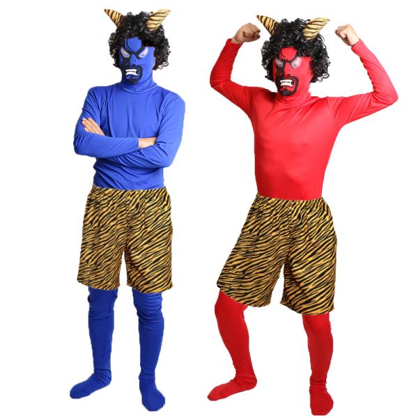 内容：ウィッグ、マスク、全身タイツ、腰巻き4点セットサイズ：M・XL，平置き実寸(約cm)Mサイズバスト：〜105cm, ウェスト：〜93cmパンツ丈：45CM　ウェスト：〜96CMXLサイズバスト：〜113cm,ウェスト：〜105cmパン...