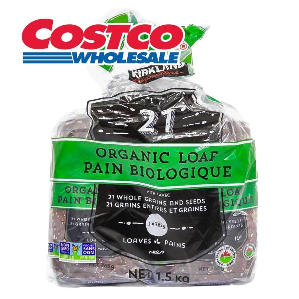 他サイト： 有機食パン 21穀オーガニックブレッド 765ｇ×2 4斤 送料無料 コストコ 1551792の商品画像