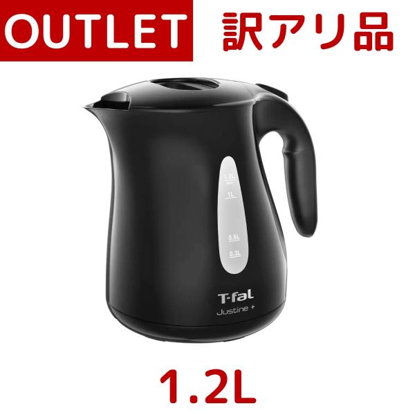 訳あり：箱の潰れ、破れ ブラック ティファール 電気ケトル 1.2L KO4908JP 湯沸かし器 ケトル 大容量 コストコ Costco