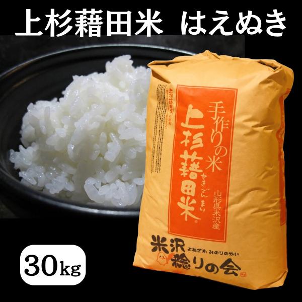 令和8年産 はえぬき 30kg 玄米 ごはん ご飯 産地直送 農家直送 国産米 国産 常温 山形県 米沢市産