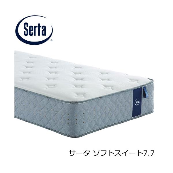 Serta ポケットコイルマットレス クイーンサイズとフレームセット クイーンサイズ 高級 ピロートップ付き ポケットコイル