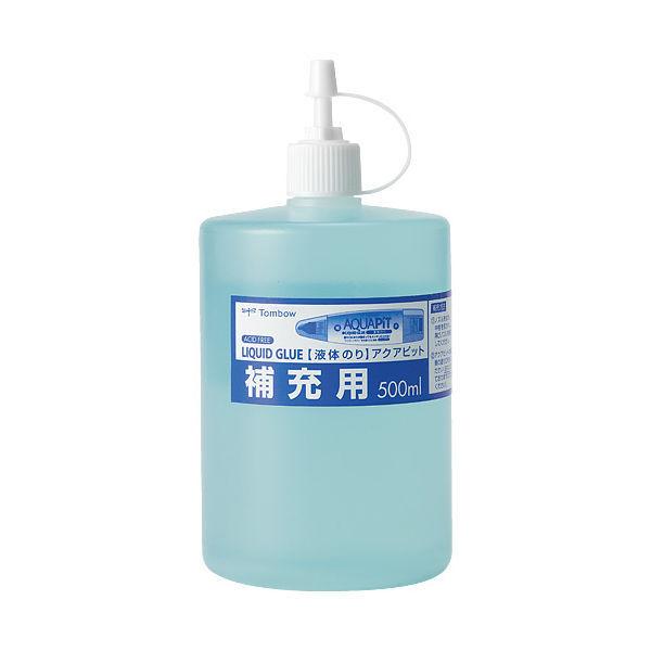 トンボ鉛筆　アクアピット糊　補充用　500ml　PR-WT　（直送品）