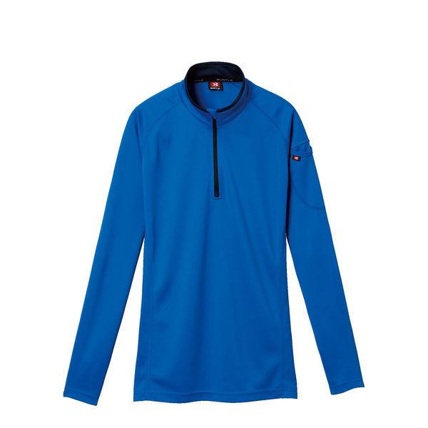 バートル 長袖ジップシャツ サーフブルー M 413-47-M（直送品）